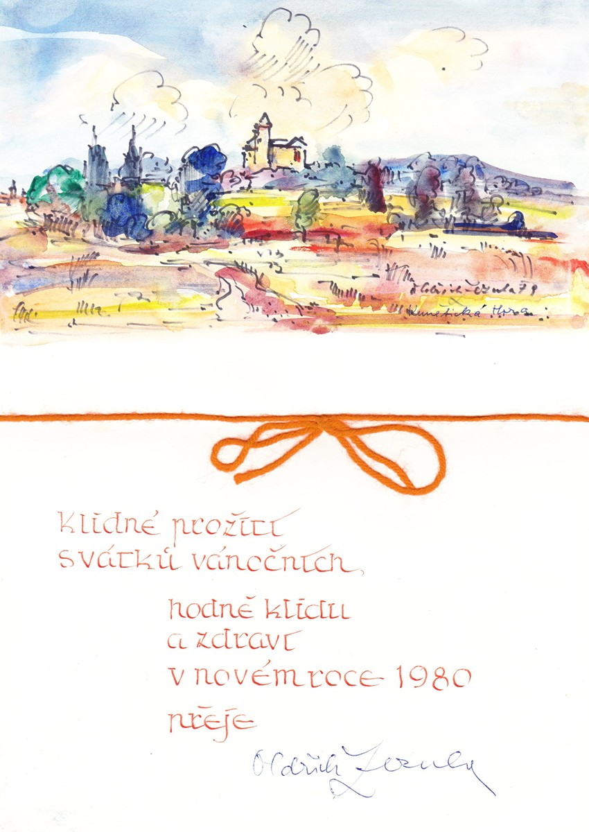Oldřich Zezula 1907 - 1980 - Vánoční pozdrav a PF