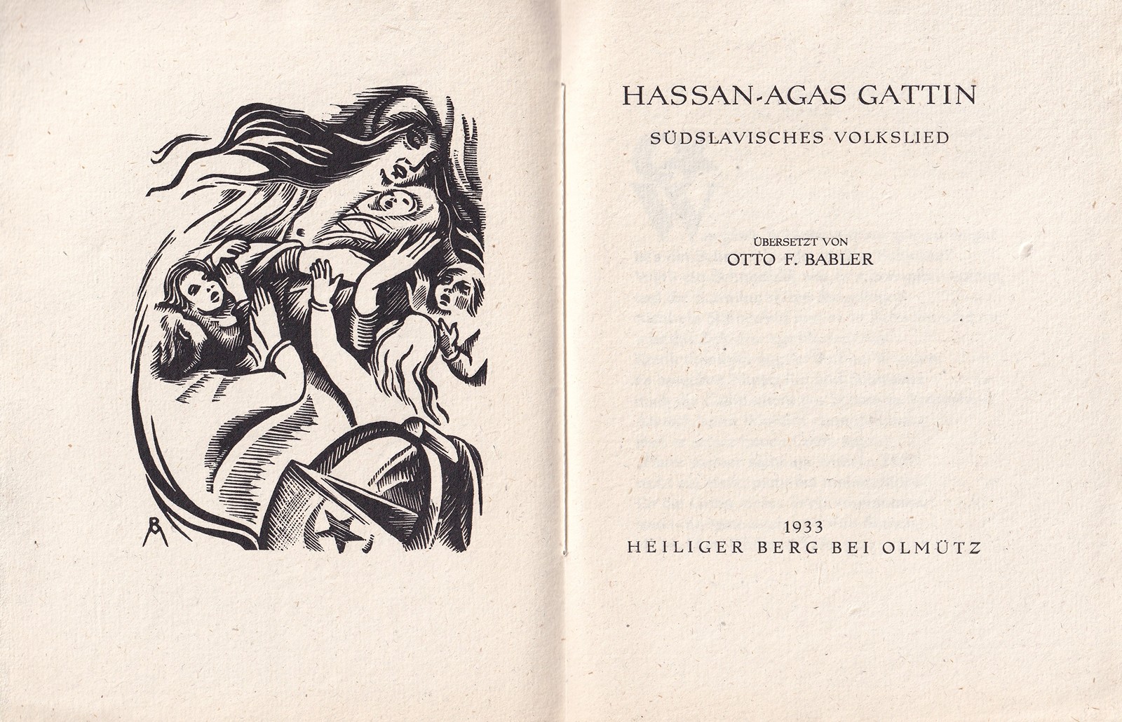 Otto František Babler 1901 - 1984 - Hassan-Agas Gattin