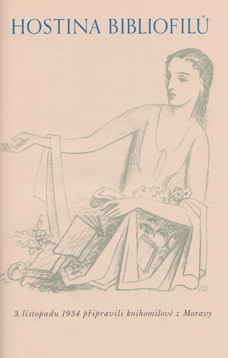 Petr Dillinger 1899 - 1954 - B.B. Buchlovan: Hostina bibliofilů