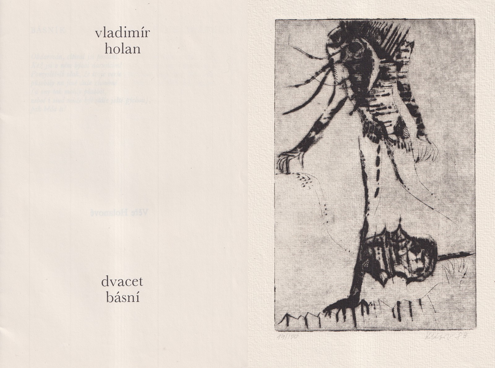Jaroslav Klápště 1923 - 1999 - Vladimír Holan: Dvacet básní