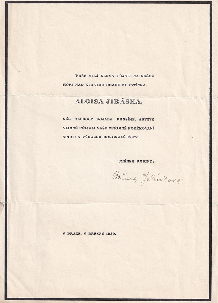 Alois Jirásek 1851 - 1930 - Parte