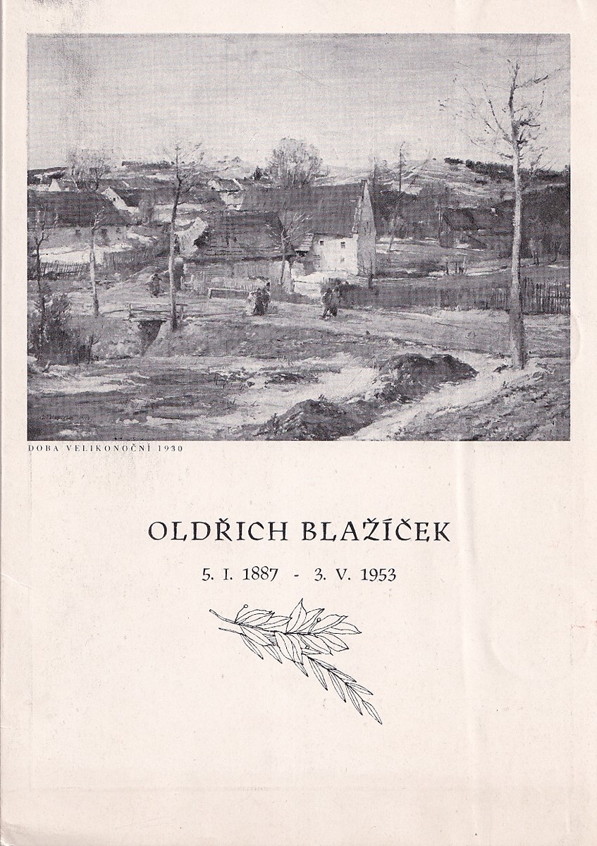 Oldřich Blažíček 1887 - 1953 - Poděkování za kondolenci
