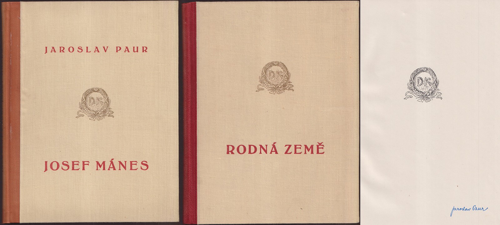 Jaroslav Paur 1918 - 1987 - J. Paur: Josef Mánes / Rodná země