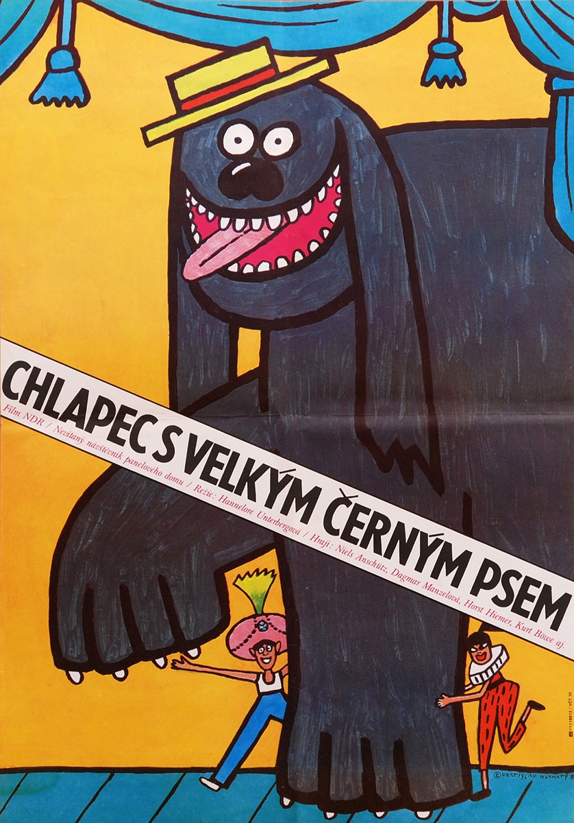 Vratislav Hlavatý 1934 - Chlapec s velým černým psem