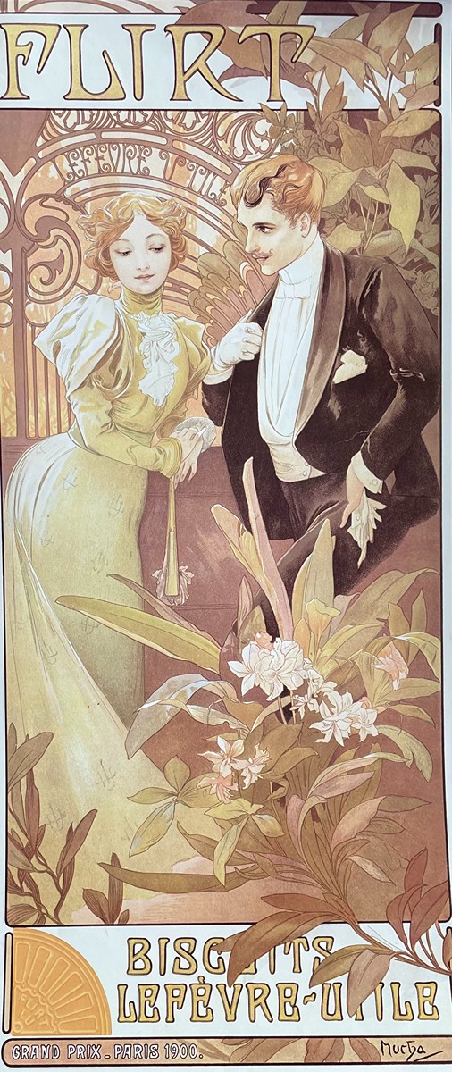 Alfons Mucha 1860 - 1939 - Flirt