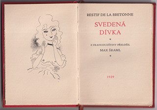 Otakar Mrkvička 1898 - 1957 - Restif de la Bretonne: Svedená dívka