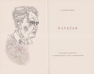 Jaroslav Lukavský  1924 - 1984 - Vladimír Thiele: Navečer