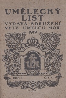 Jakub Obrovský  1882 - 1949 - Umělecký list,  ročník 1, 1919