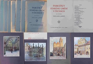Václav Jansa  1859 - 1913 - Památky starého umění v Čechách dle akvarelů Václava Jansy