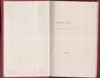 Jaroslav Seifert 1901 - 1986 - Morový sloup