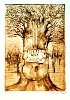 Kamila  Ženatá  1953 - Ex libris Nora Grumlíková