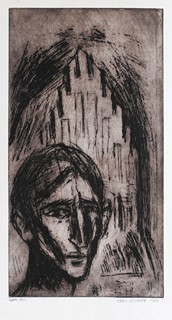 Karel Kroupa  1930 - Franz Kafka před synagogou I