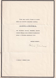Alois Jirásek 1851 - 1930 - Parte