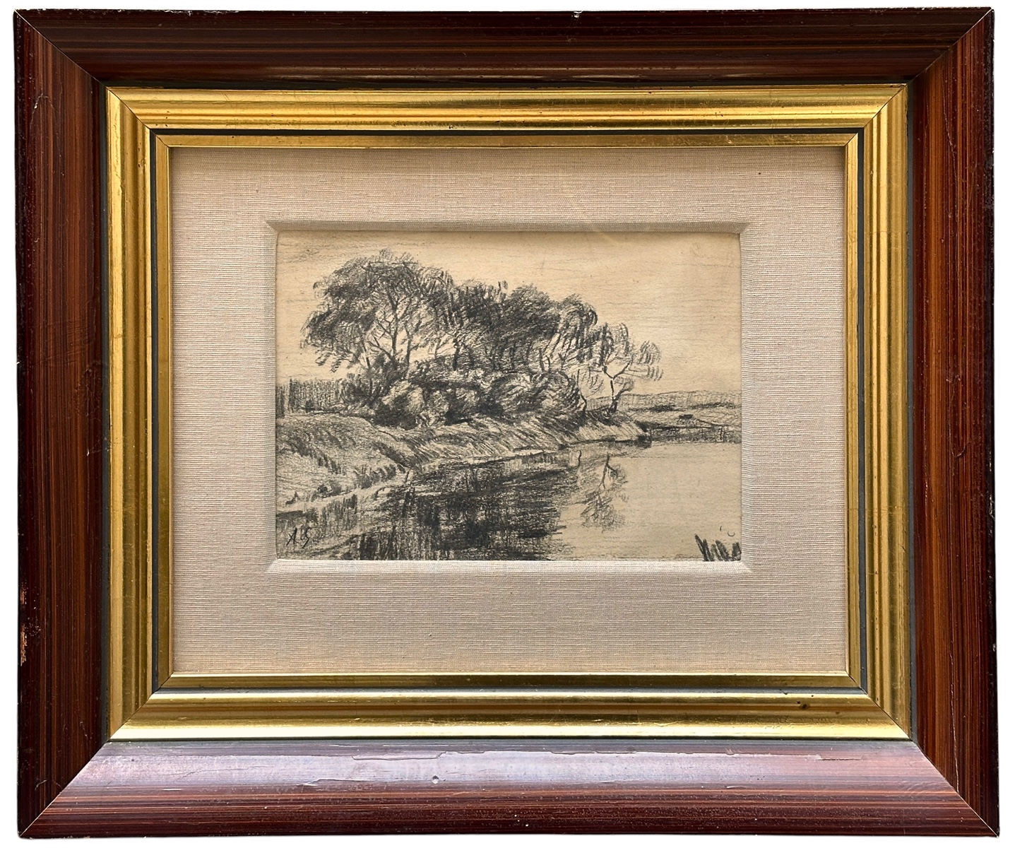 Antonín Slavíček (1870 - 1910) - Krajina s řekou