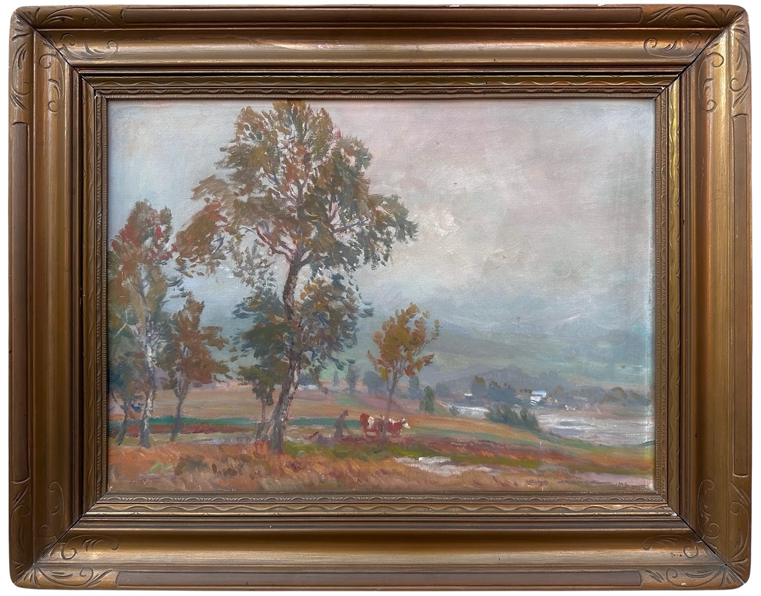 František Cína Jelínek (1882 -1961) - Cesta nad vesnicí