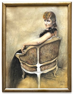 Robert Schlosser (1880 - 1943) - Secesní dívka