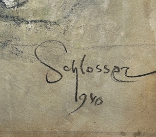 Robert Schlosser (1880 - 1943) - Secesní dívka