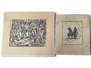 Jan Fischer (1912) - Konvolut 2x kresba