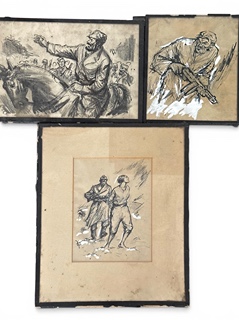 Jan Fischer (1912) - Konvolut 3x kresba