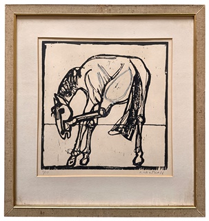 Karel Hruška (1930 - 2015) - Konvolut 3x Dřevoryt - Koně