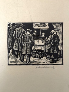Jan Rambousek (1895 - 1976) - Konvolut 6x kresba, dřevoryt, litografie
