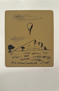 Kamil Lhoták (1912 - 1990) - Balón nad krajinou