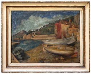 Bedřich Horálek (1913 – 1981) - Lodě u Dubrovníka