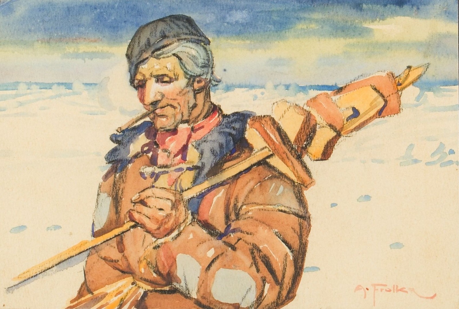 Antoš Frolka (1877 – 1935) - Stařec v kužuchů