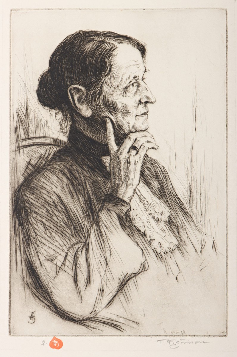 František Šimon Tavík (1877 – 1942) - Portrét umělcovy matky