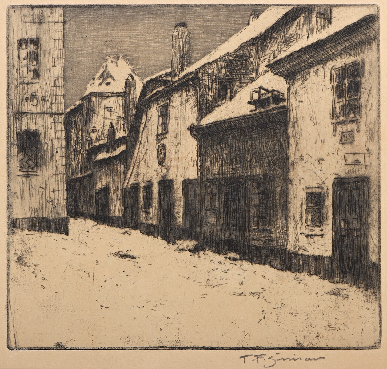 František Šimon Tavík (1877 – 1942) - Zlatá ulička za Královským hradem