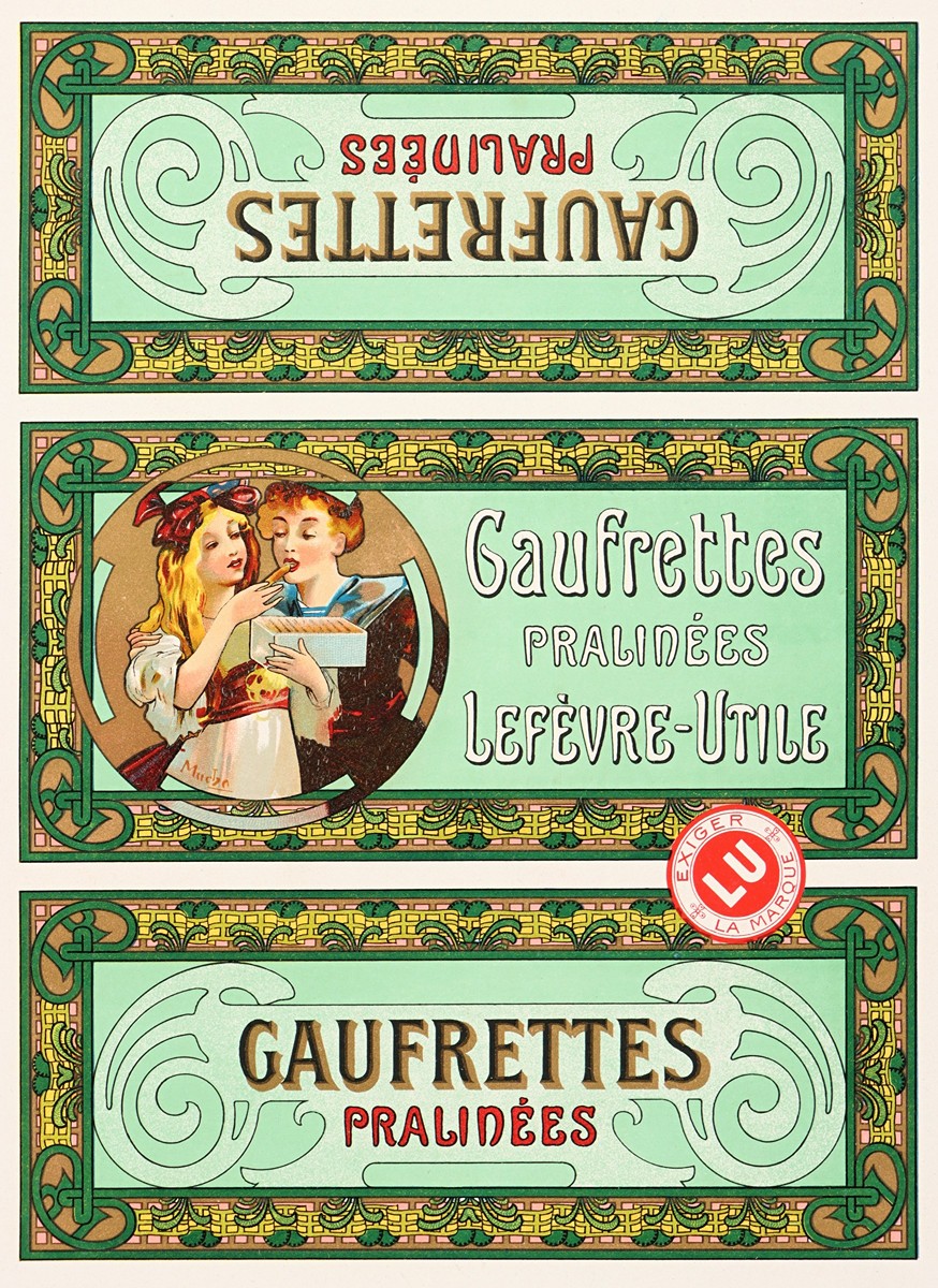 Alfons Mucha (1860 – 1939) - Gaufrettes pralinées – Lefèvre-Utile
