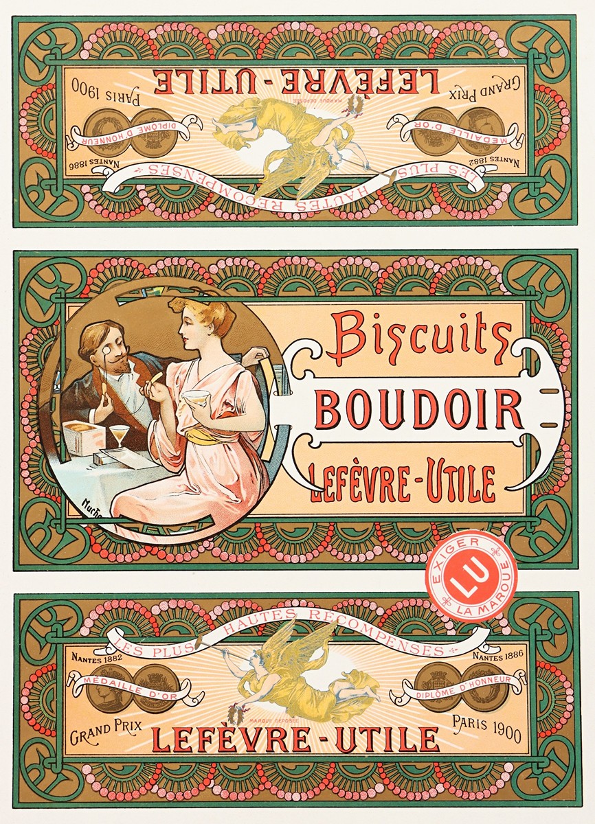 Alfons Mucha (1860 – 1939) - Biscuits Boudoir – Lefèvre-Utile