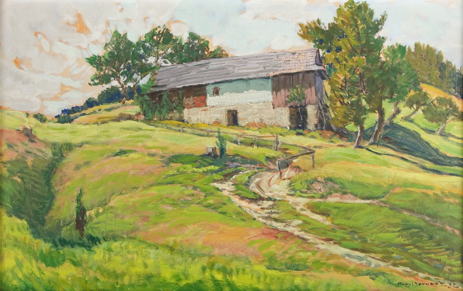 Augustin Mervart (1889 - 1968) - Chalupa v Bučkovém (Horní Bečva)