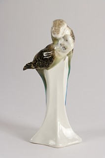 Paul Walther (návrh, 1906); Meissen - Plastika dvou andulek („Wellensittichpaar“)