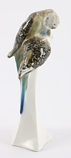 Paul Walther (návrh, 1906); Meissen - Plastika dvou andulek („Wellensittichpaar“)