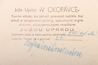 Joža Uprka (1861 - 1940) - V okopávce