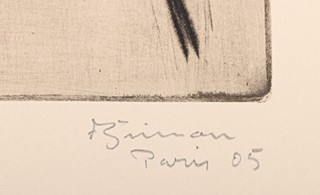 František Šimon Tavík (1877 – 1942) - Kompletní album 5 ks leptů z autorova pařížského období