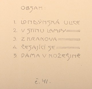 František Šimon Tavík (1877 – 1942) - Kompletní album 5 ks leptů z autorova pařížského období