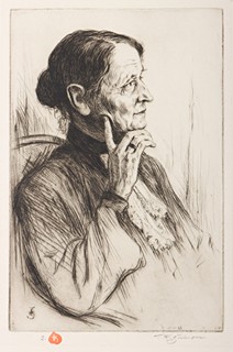 František Šimon Tavík (1877 – 1942) - Portrét umělcovy matky