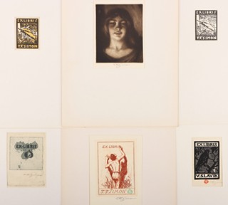 František Šimon Tavík (1877 – 1942) - Konvolut 6 kusů grafik