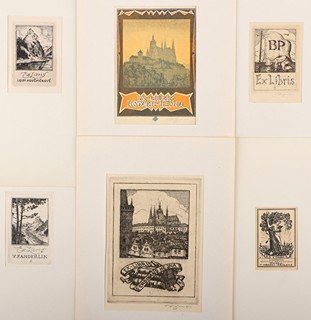 František Šimon Tavík (1877 – 1942) - Konvolut 6 kusů grafik