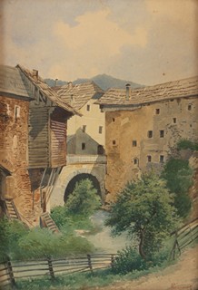 Bedřich Havránek (1821 – 1899) - Zákoutí u starého mlýna