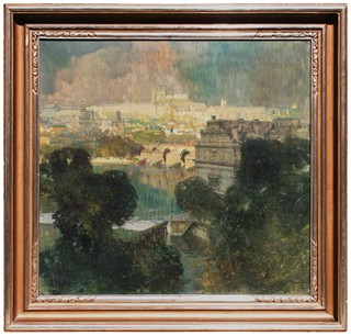 Jaroslav Šetelík (1881 – 1955) - Pohled na Hradčany