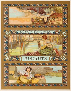 Alfons Mucha (1860 – 1939) - Biscuits Lefèvre-Utile