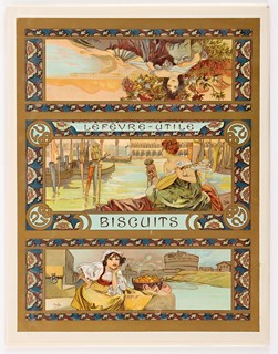 Alfons Mucha (1860 – 1939) - Biscuits Lefèvre-Utile