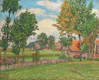 Bohuslav Dvořák (1867 – 1951) - Zahrada za chalupou
