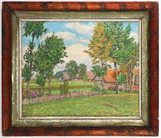 Bohuslav Dvořák (1867 – 1951) - Zahrada za chalupou