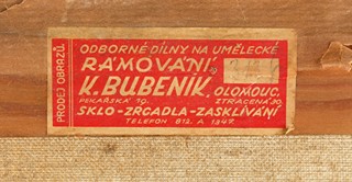 Marcel Krasický (1898 – 1968) - Krajina s venkovskými chalupami