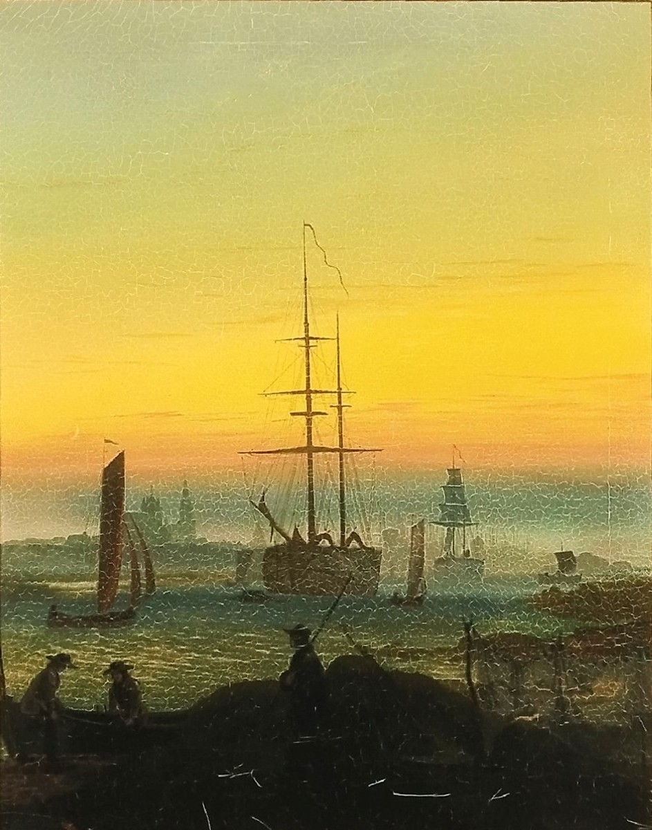 Caspar David Friedrich (1774 – 1840) - Přístav Greiswfald