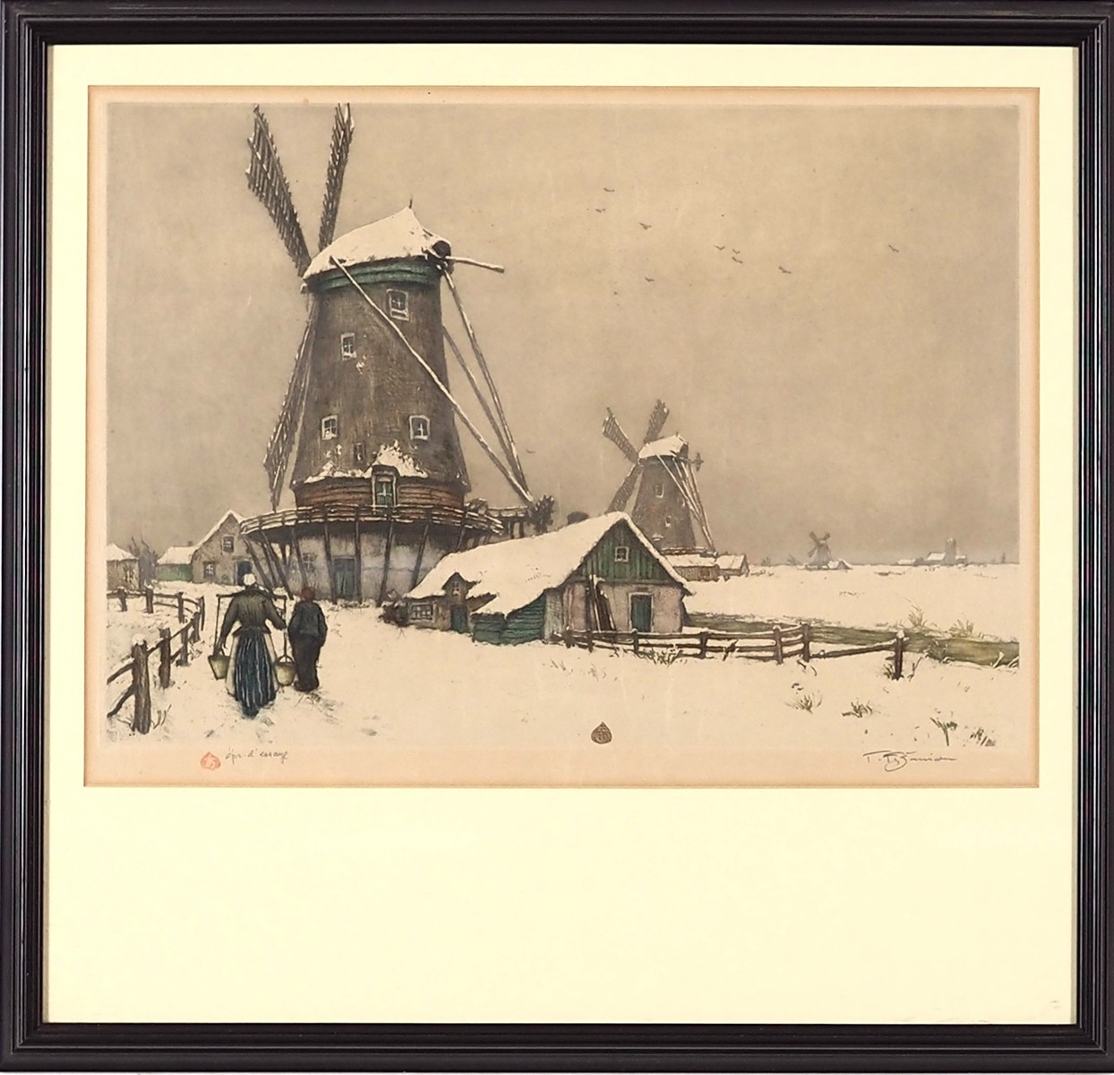 Tavík František Šimon (1877 - 1942) - Holandská krajina v zimě